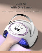 High power professional nail curing lamp highlighting smart sensor automatic operation.