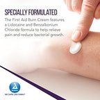 Dynarex antiseptic cream ingredients label featuring Benzalkonium Chloride and Lidocaine.