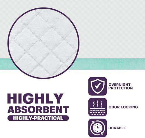PureNexus Health leak proof underpads showing the absorbent gelling polymer layers