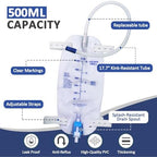 Opstra Yee urinary leg bag set with 18 inch tubing