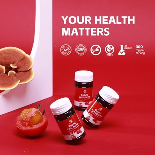 Nutritional facts panel on Ganoherb lycopene one hundred milligram capsule container