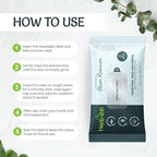 Herbishh authentic USA imported beauty accessories pack of five multiuse salon wipes close view.