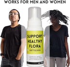 Zero Taboos unscented prebiotic foam cleanser for men and women showing product label.