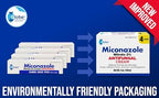 Four tubes of Globe miconazole nitrate two percent cream for athlete foot relief arranged together.