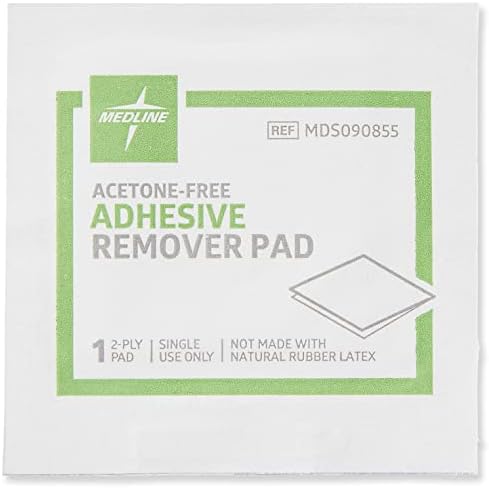 Medline hospital quality adhesive remover pads pack of ten boxes for home care.