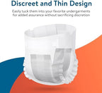 A group shot of Inspire 22 count incontinence booster pads packaging alongside the unfolded liners.