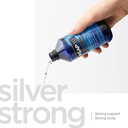 American Biotech Labs non GMO gluten free silver solution bottle showing supplement facts
