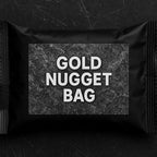 Zurjy gold paydirt treasure bag with extracted gold flakes