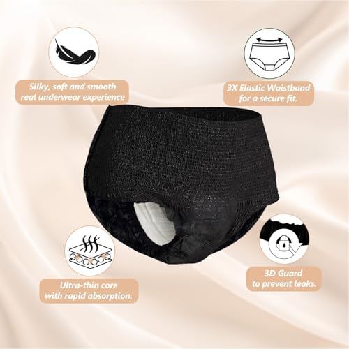 Side view of Mollis disposable maternity knickers showing stretchable waistband