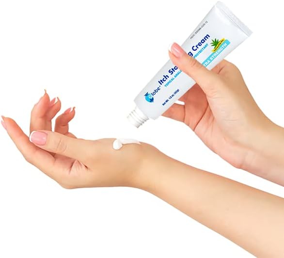 Authentic USA imported Globe anti-itch cream for Indian outdoor use.