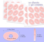 Package of ninety white foam foot pads for corn and callus treatment.