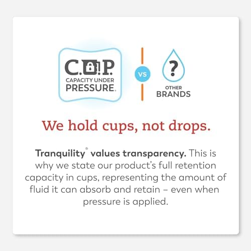 Tranquility unisex heavy absorbency booster inserts for adult undergarments
