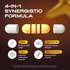 Premium USA imported NAD plus booster bottle displaying NSF certification seal.