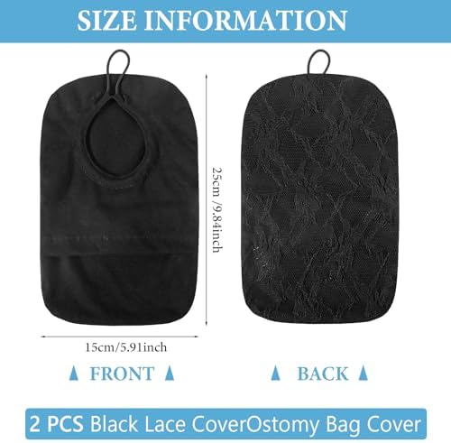 Breathable colostomy bag cover with adjustable drawstring close up