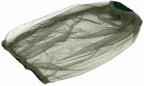YMIQ camouflage mosquito net worn over an outdoor hat