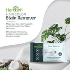 Herbishh skin friendly color remover wipes pack of five display highlighting portable design.