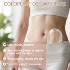 Side view of the lightweight and discreet Eyourlife medical grade drainable ostomy pouch