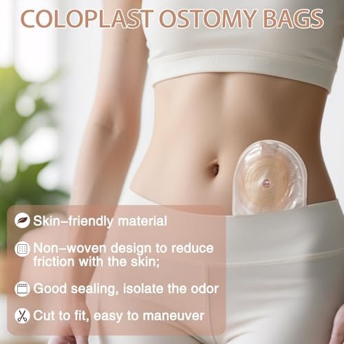 Side view of the lightweight and discreet Eyourlife medical grade drainable ostomy pouch