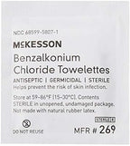 Sterile 5x7 inch sanitizing skin wipes for sting-free wound cleaning