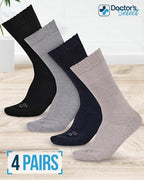 Doctor's Select seamless toe and cushioned sole view for sensitive foot protection.