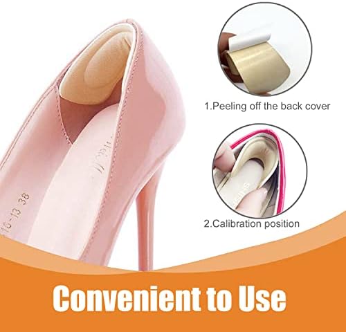 Self-adhesive heel grips for preventing blisters in loose shoes