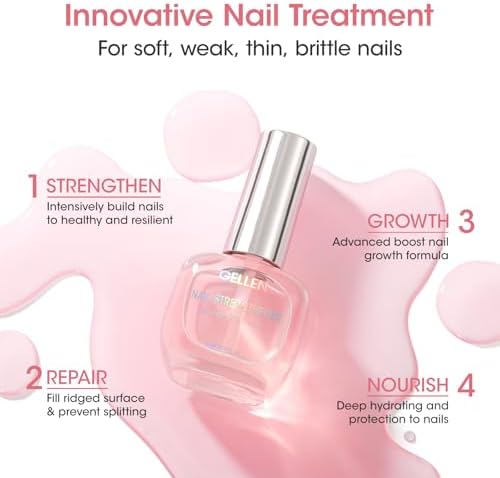 Gellen ridge filler and protein serum for thin damaged nails