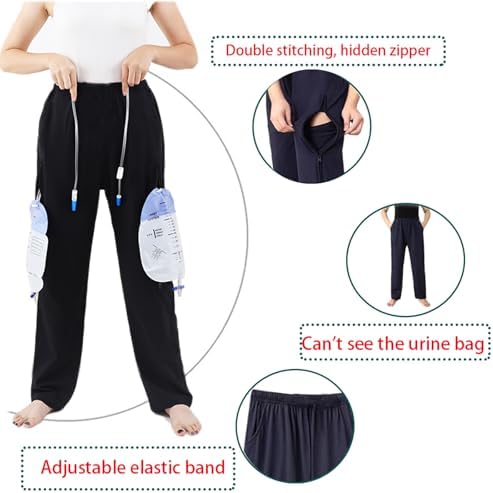 Interior view of soft fleece lining for winter incontinence trousers