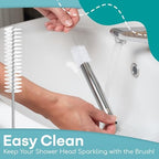 Discreet velvet storage bag and cleaning brush included with the Medi Grade kit.