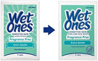Wet Ones Hand and Face Wipes Singles, Unscented Wipes for Sensitive Skin | Individual Wipes, Hand Wipes Individually Wrapped | 24 ct. (6 pack) - Image 2