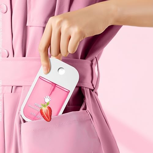 GKOKG 2pcs Hand Sanitizer Spray, Portable Power Mist Hydrating Hand Sanitizers Spray Travel Size, Pocket Hand Sanitizer Multi-Flavor Cleanses Your Hands - Image 5