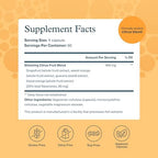 Youtheory slimming citrus fruit allergen free certification seals on packaging