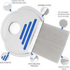 Dual-sided steel teeth of RID lice comb showing diamond tine design