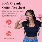 Long wrapped organic cotton panty liners for light absorbency