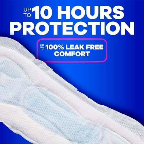 Side view of Always Maxi 48 count value pack showing absorbency details
