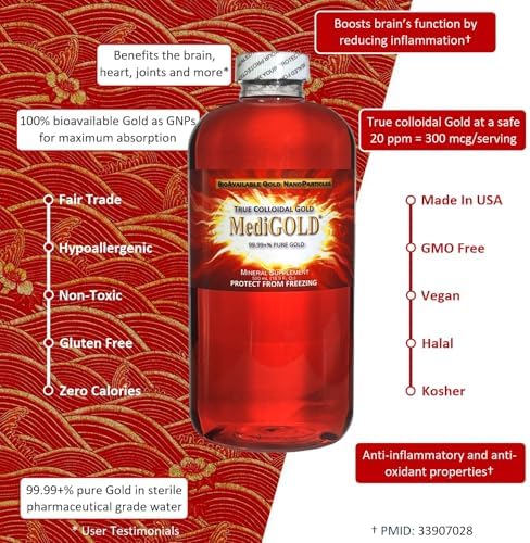 Nutraneering MediGOLD True Colloidal Gold AuNP Nutrient Packaging Details