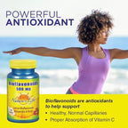 Supplement facts label on Nature's Life Lemon Bioflavonoid complex with hesperidin and rutin