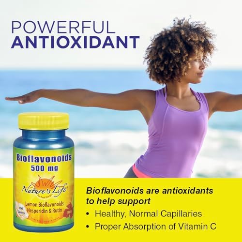 Supplement facts label on Nature's Life Lemon Bioflavonoid complex with hesperidin and rutin