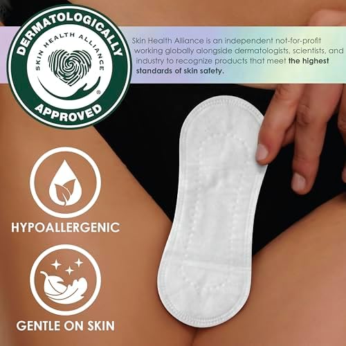 Imported L. organic cotton liners for women 100 count bulk pack.