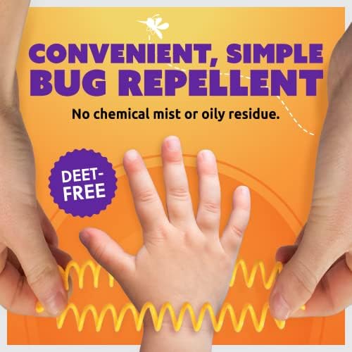 Evergreen Research insect repelling wristband worn on wrist