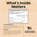 Vegan capsule form of Luma Nutrition maximum strength quercetin dietary supplement.