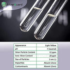 SilverGuard 30 PPM immune booster silver water bottle labels and supplement facts