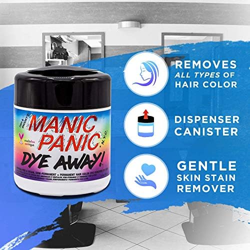 Manic Panic Dye Away pre moistened beauty wipes on a clean vanity setup