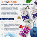Vitamatic Rutin bioflavonoid antioxidant capsules clear label view for dosage instructions