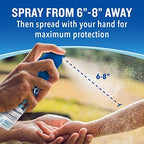 Cutter mosquito defense spray showing protection warnings against Dengue and Zika carrying insects