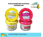All White Natural Tawas Powder pack of 2 for long-lasting perspiration protection.