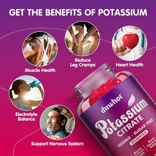 Duwhot potassium citrate non GMO gluten free dietary supplement close up