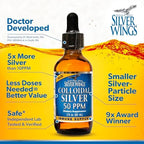 Natural Path Silver Wings true colloid mineral liquid spray mechanism close up view