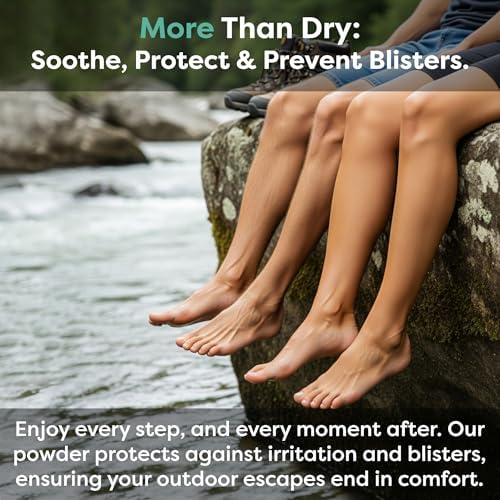 Application of Lumi Outdoors powder into athletic sneakers