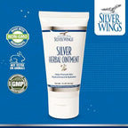 Natural Path Silver Wings colloidal silver ointment tube showing ingredients and 250ppm strength