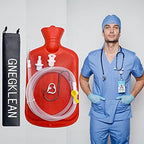 GNEGKLEAN Coffee Enema Bag Kit packaging showcasing its use for water and colon detox cleansing.